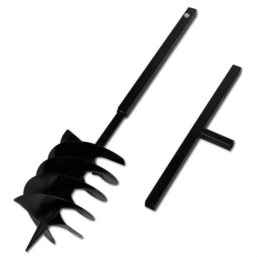Ground Drill with Handle 200 mm with Extension Tube 13 m Steel
