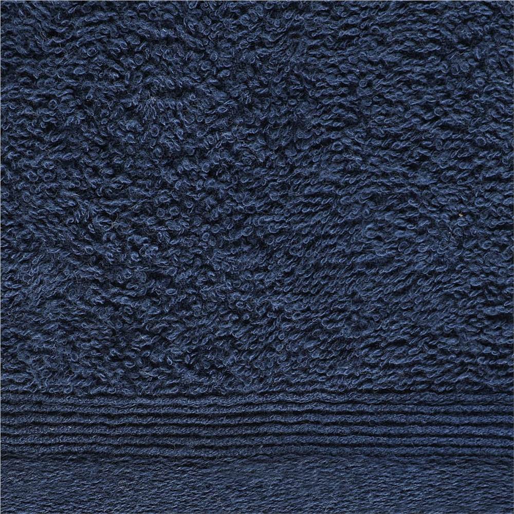 Guest Towels 10 pcs Cotton 450 gsm 30x50 cm Navy