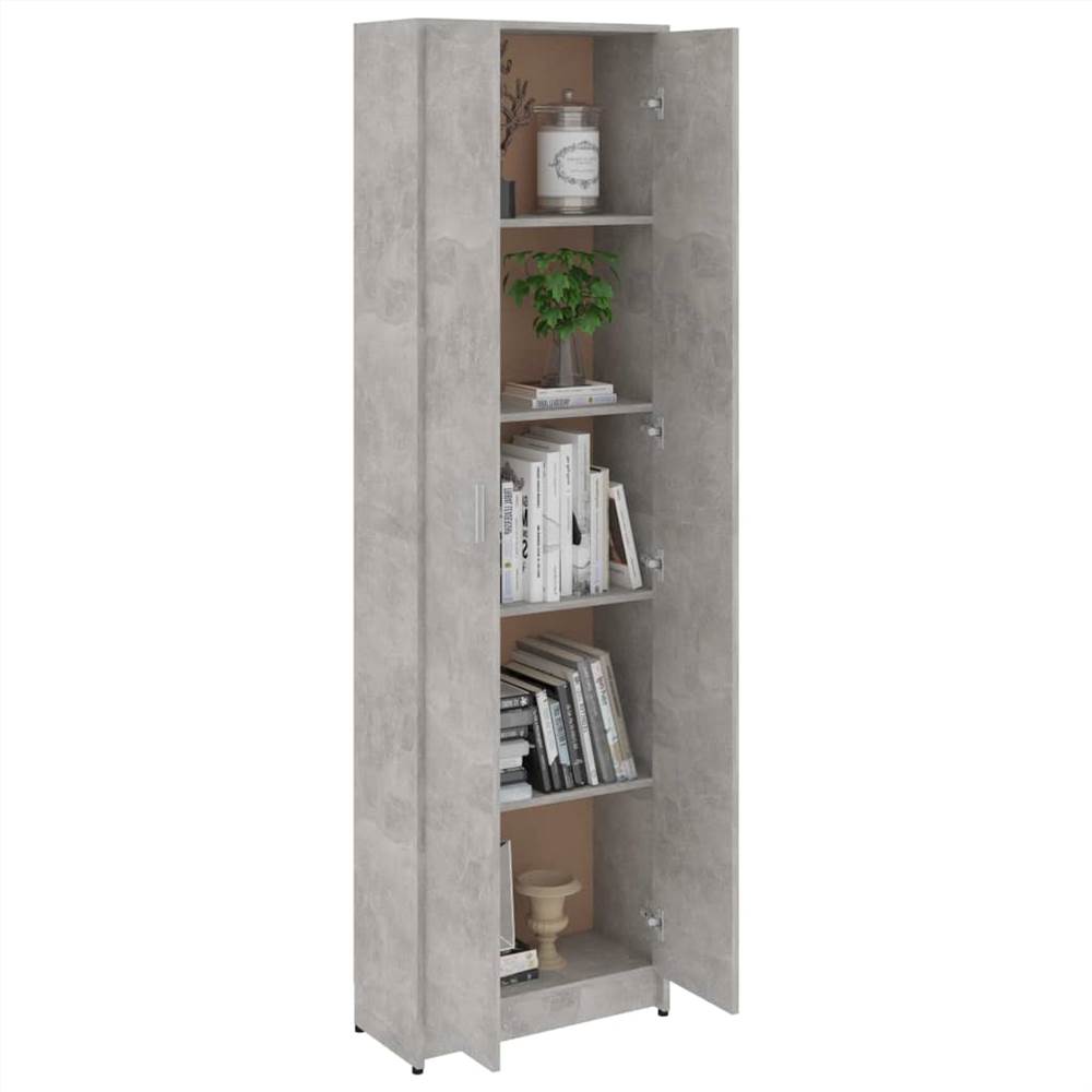 Hallway Wardrobe Concrete Grey 55x25x189 cm Chipboard