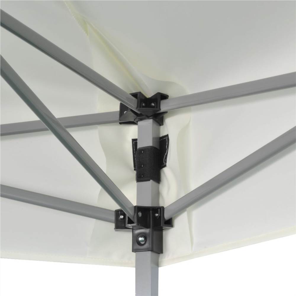 Hexagonal Pop-Up Foldable Marquee Cream White 3.6x3.1 m
