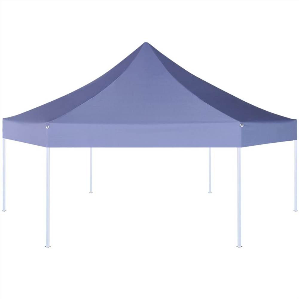 Hexagonal Pop-Up Foldable Marquee Dark Blue 3.6x3.1 m