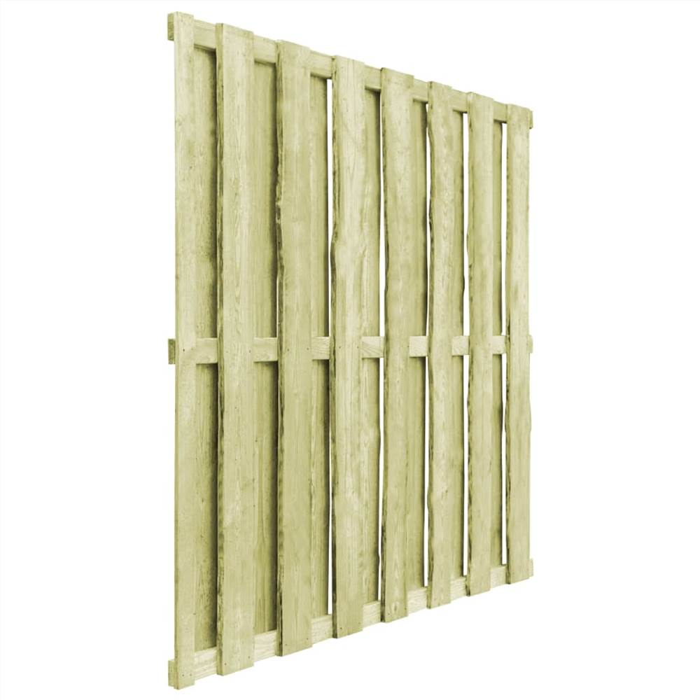 Hit and Miss Fence Panel Pinewood 180x180 cm Green