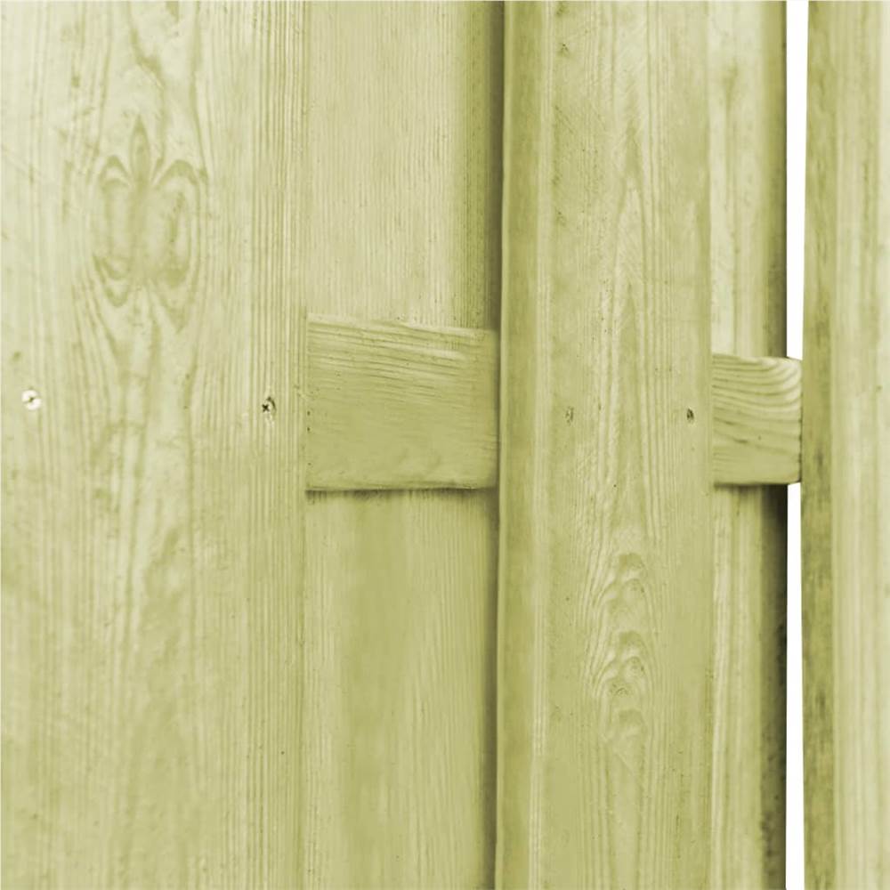 Hit and Miss Fence Panel Pinewood 180x180 cm Green