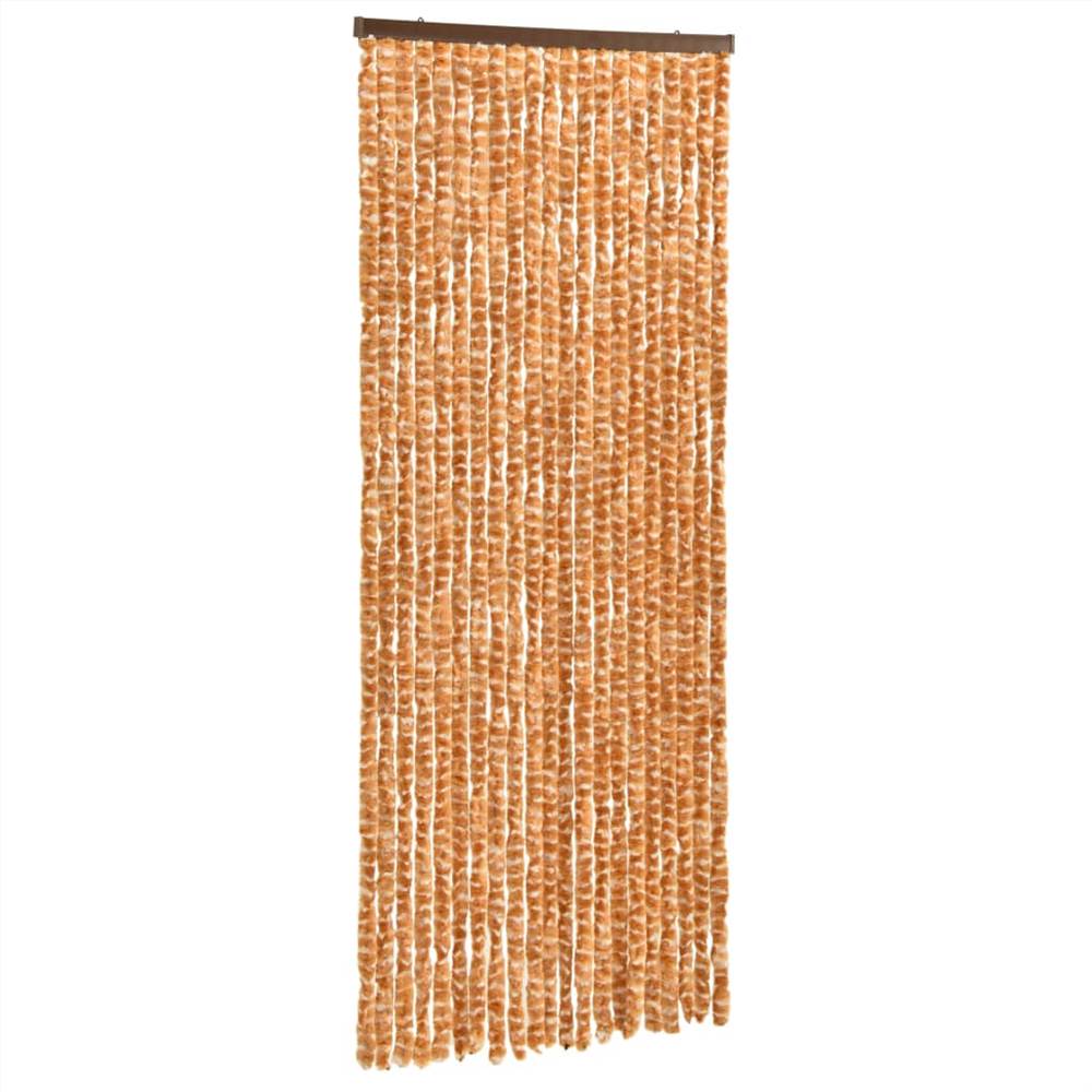 Insect Curtain Ochre and White 56x185 cm Chenille