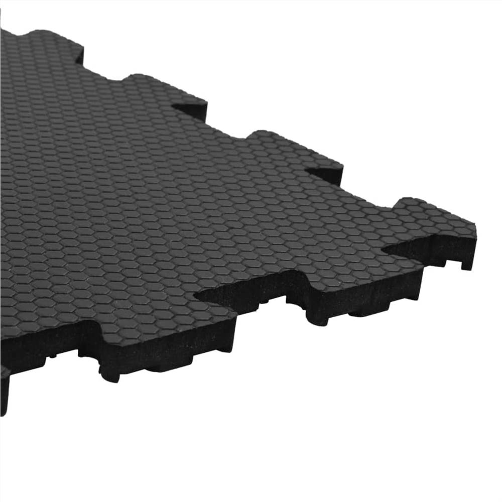 Interlocking Horse Stable Mats 4pcs Rubber 60x60cm 12mm Hexagon