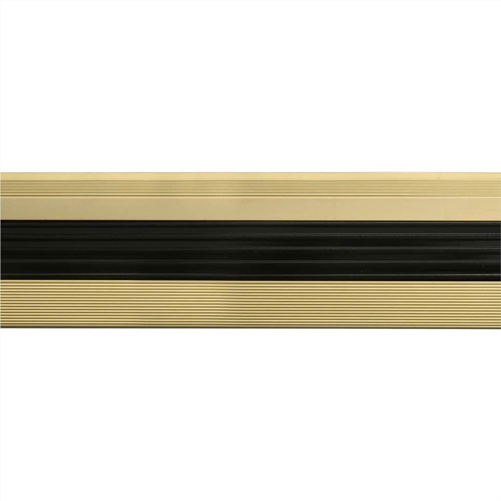 L-shape Stair Nosings 15 pcs Aluminium 90 cm Gold