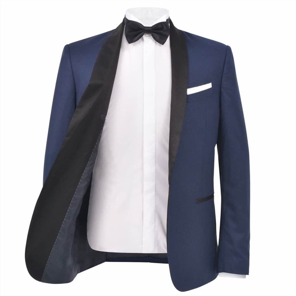 Mens 2 Piece Black Tie Dinner Suit/Smoking Tuxedo Size 54 Navy