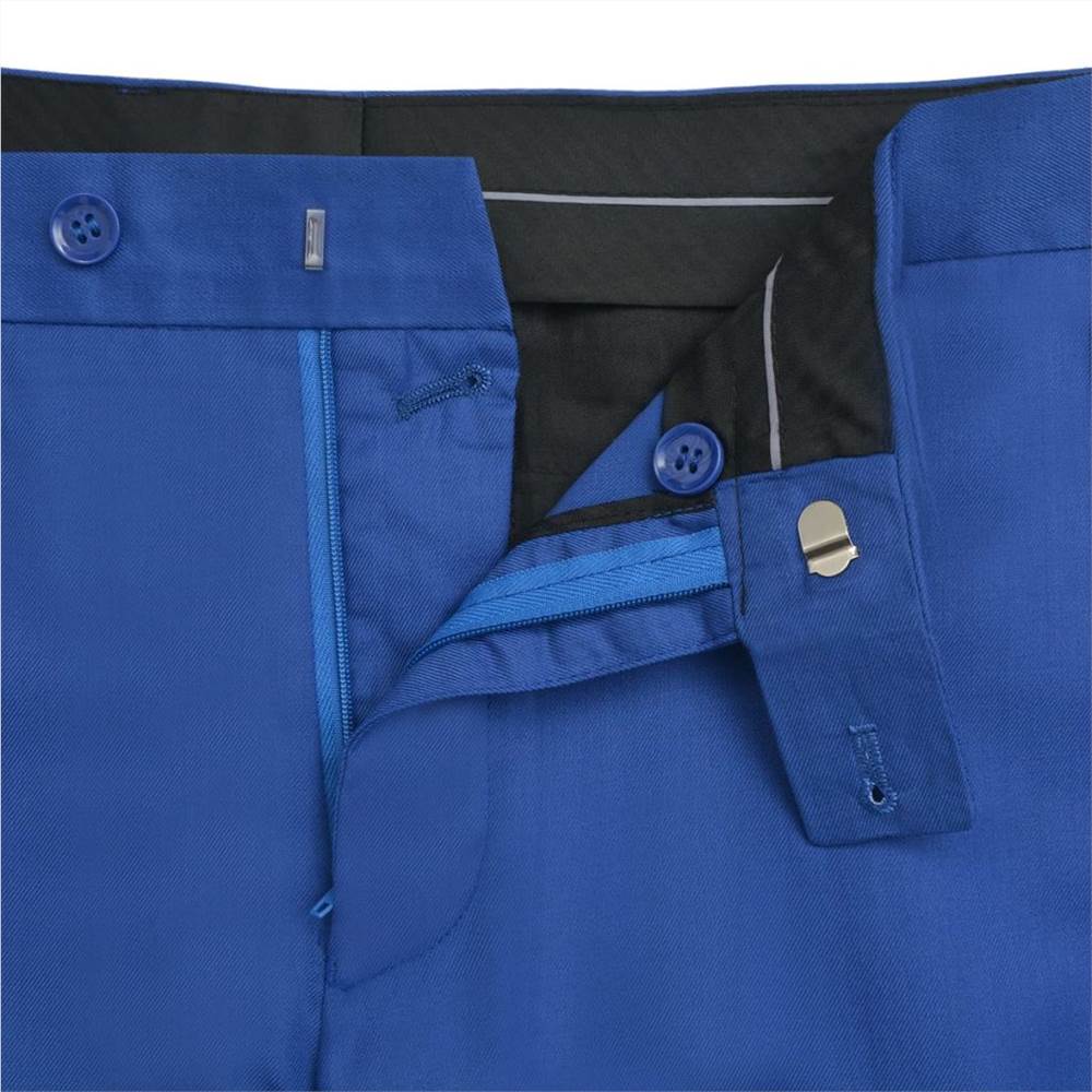 Mens Two Piece Suit Royal Blue Size 46
