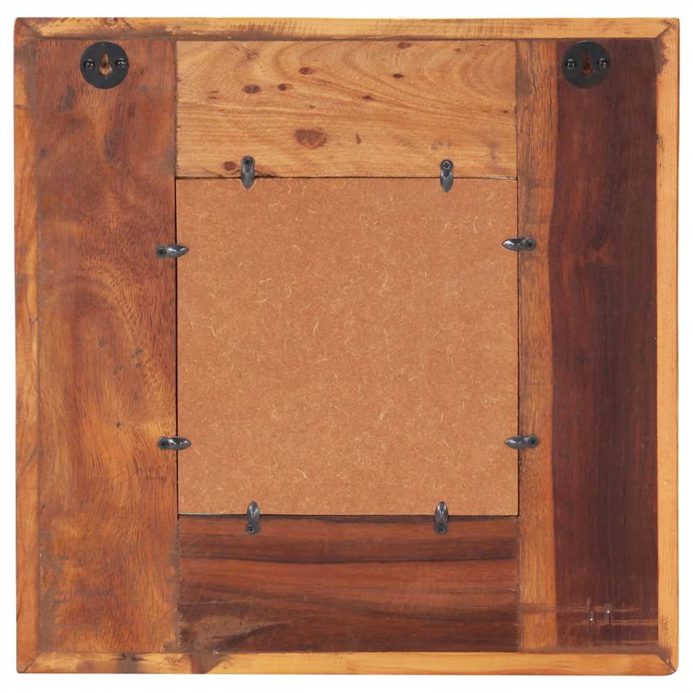 Mirror with Buddha Cladding 50x50 cm Solid Reclaimed Wood