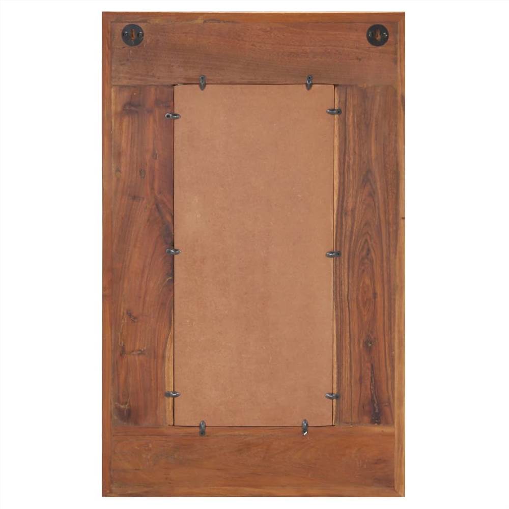 Mirror with Buddha Cladding 50x80 cm Solid Reclaimed Wood