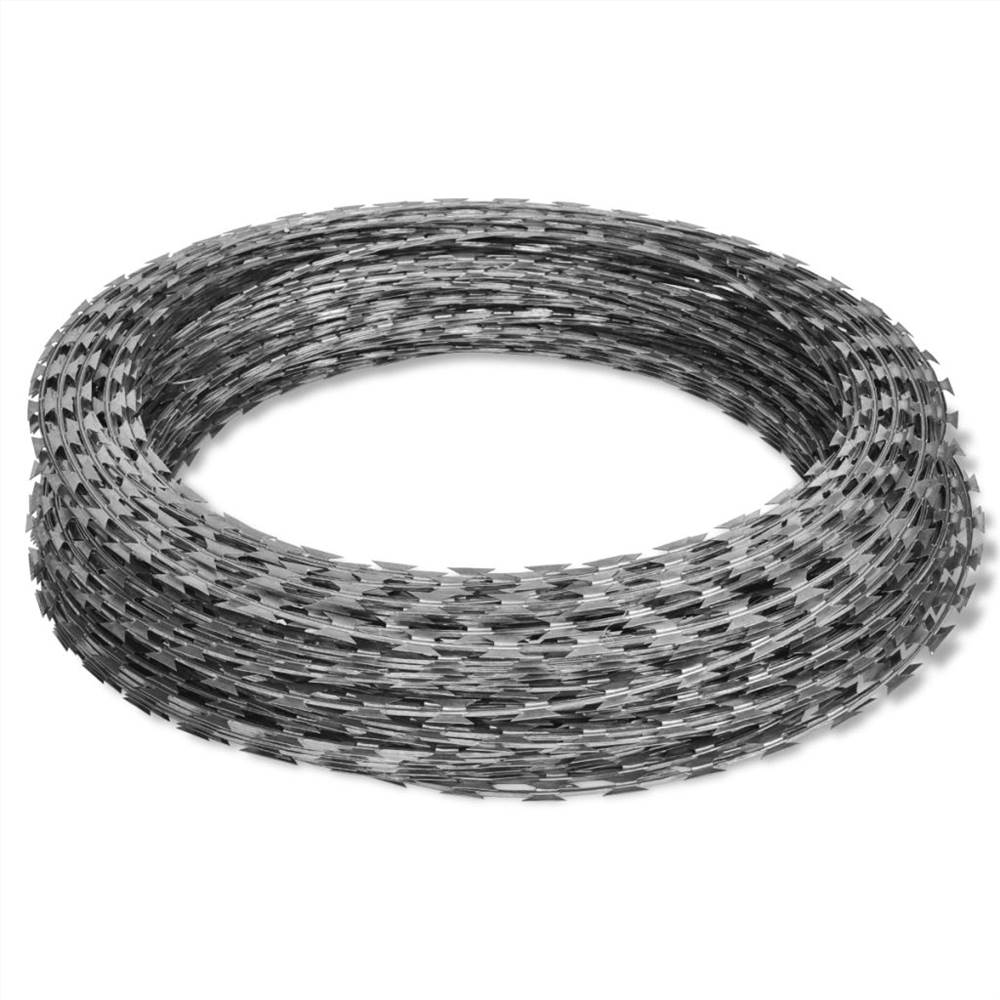 NATO Razor Wire Helical Wire Roll Galvanized Steel 100 m
