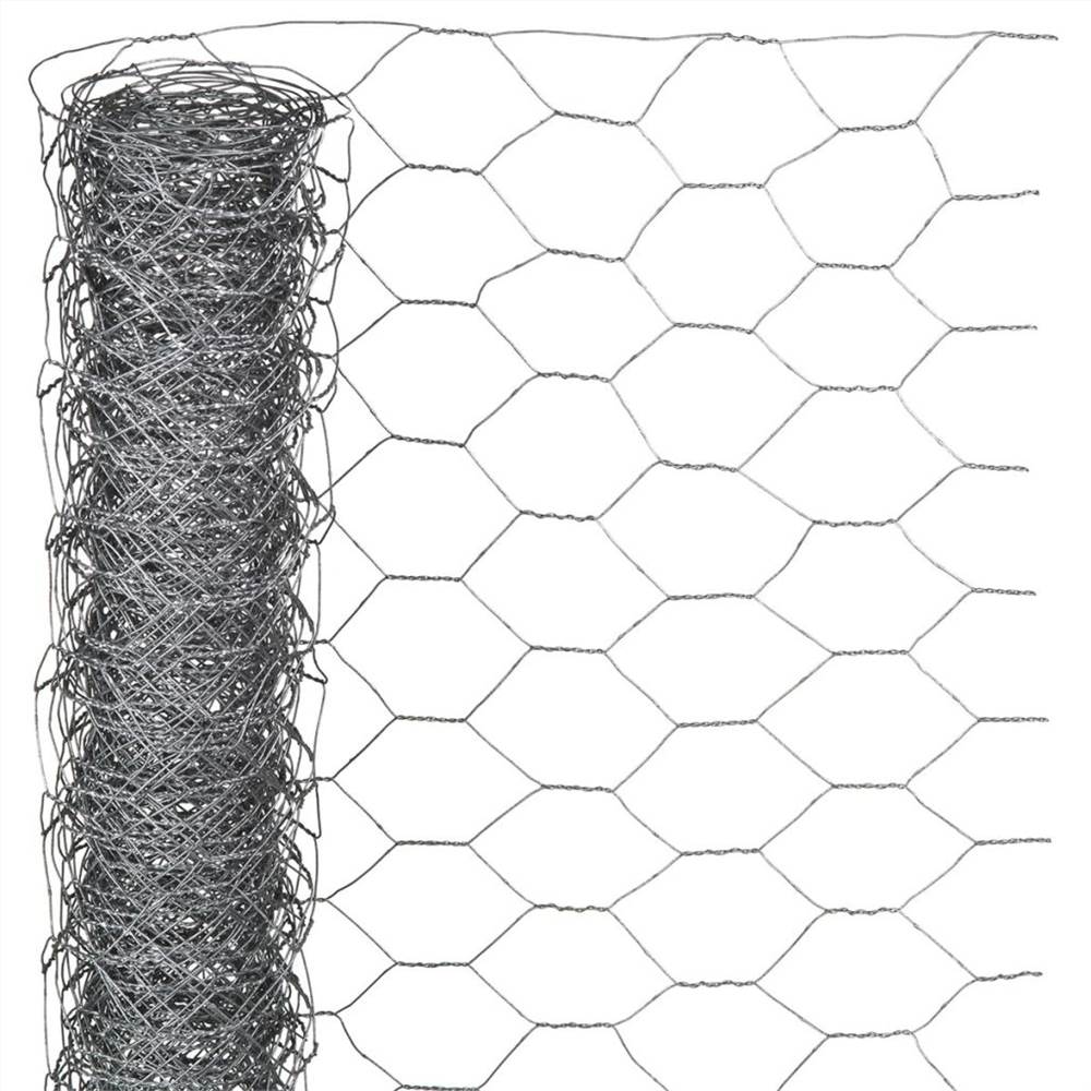 

Nature Wire Mesh Hexagonal 1x5 m 40 mm Galvanised Steel