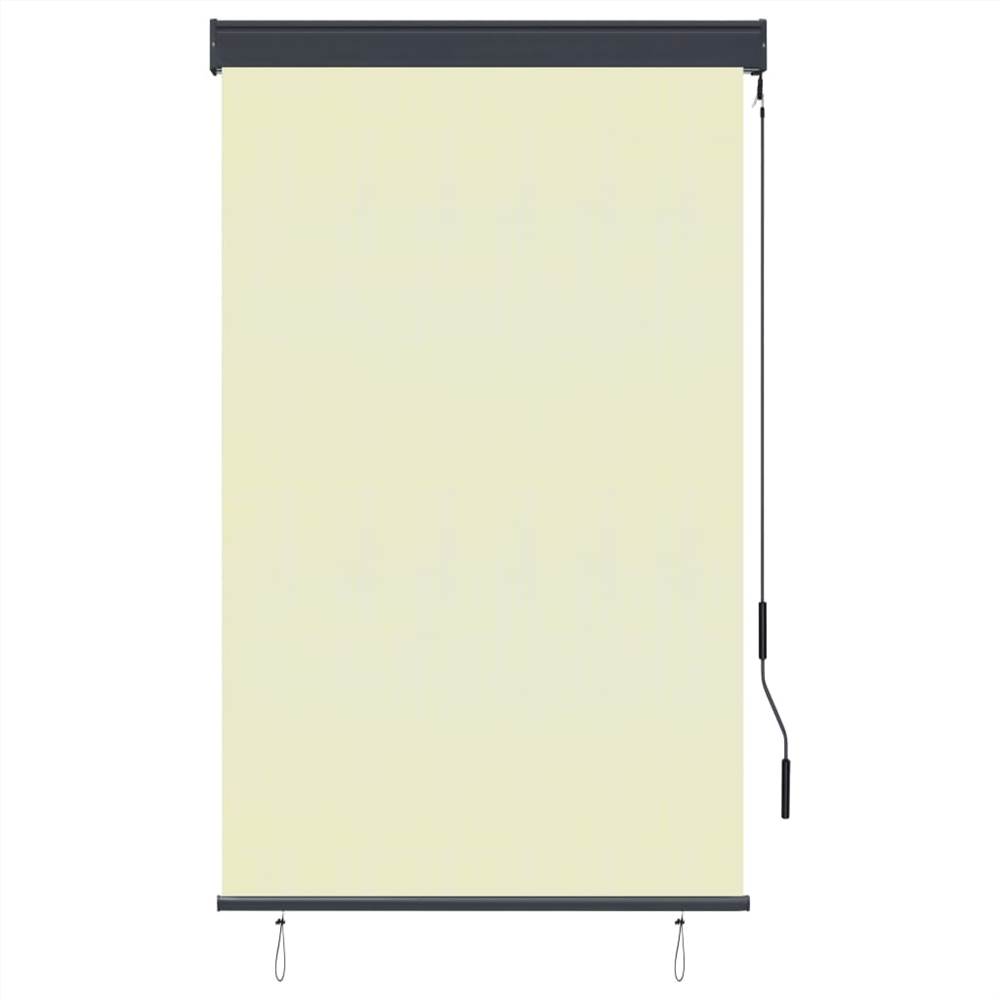 Outdoor Roller Blind 100x250 cm Cream