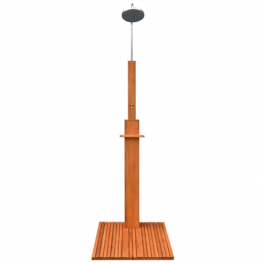 Outdoor Shower Eucalyptus Wood and Steel