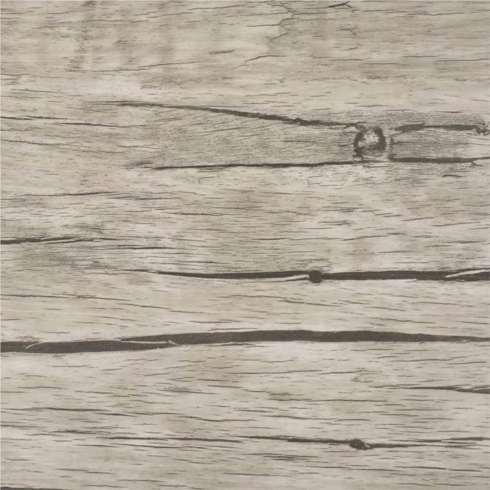 PVC Flooring Planks 4.46 m² 3 mm Light Grey
