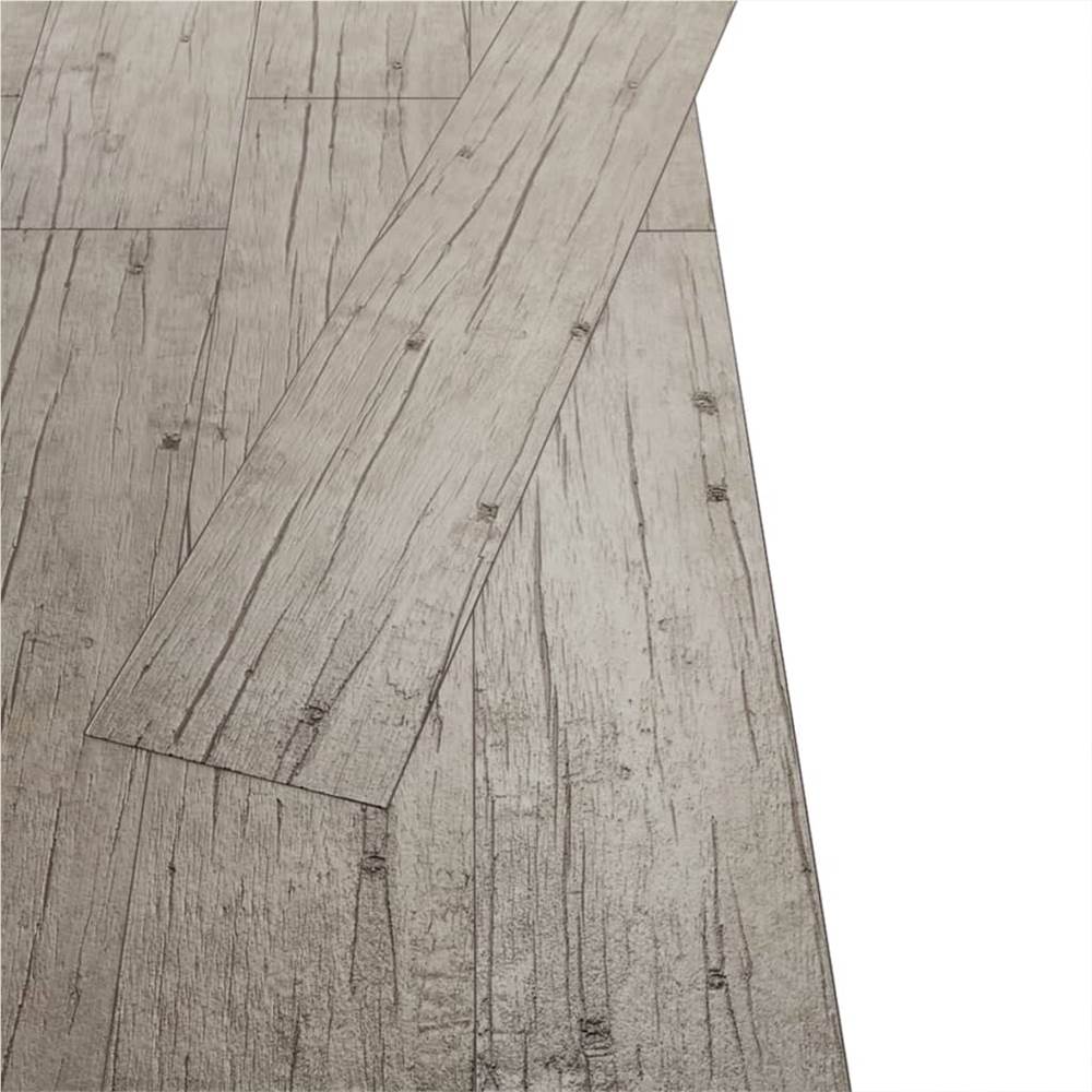 PVC Flooring Planks 4.46 m² 3 mm Light Grey