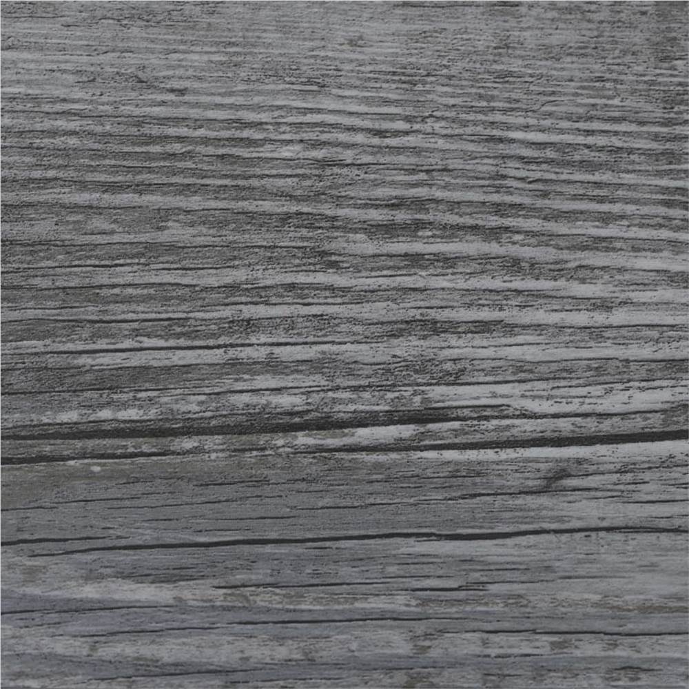 PVC Flooring Planks 4.46 m² 3 mm Shiny Grey