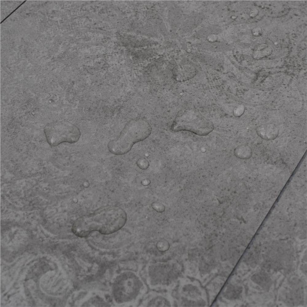 PVC Flooring Planks 5.26 m² 2 mm Concrete Grey