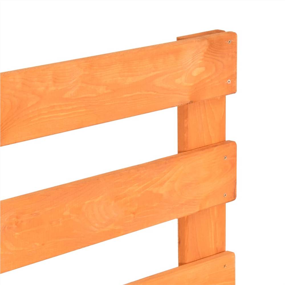 Pallet Bed Frame Brown Solid Pine Wood 120x200 cm