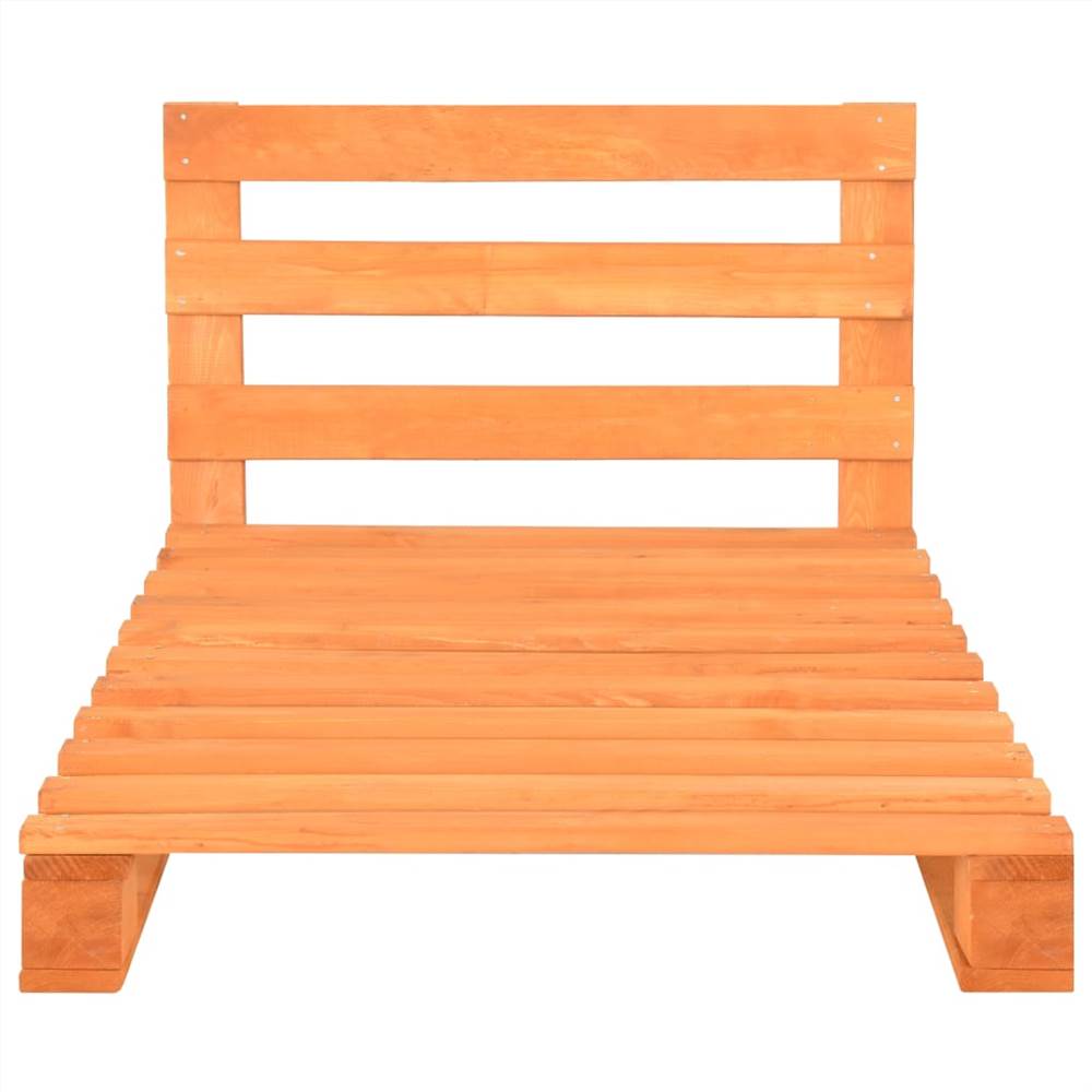 Pallet Bed Frame Brown Solid Pine Wood 90x200 cm