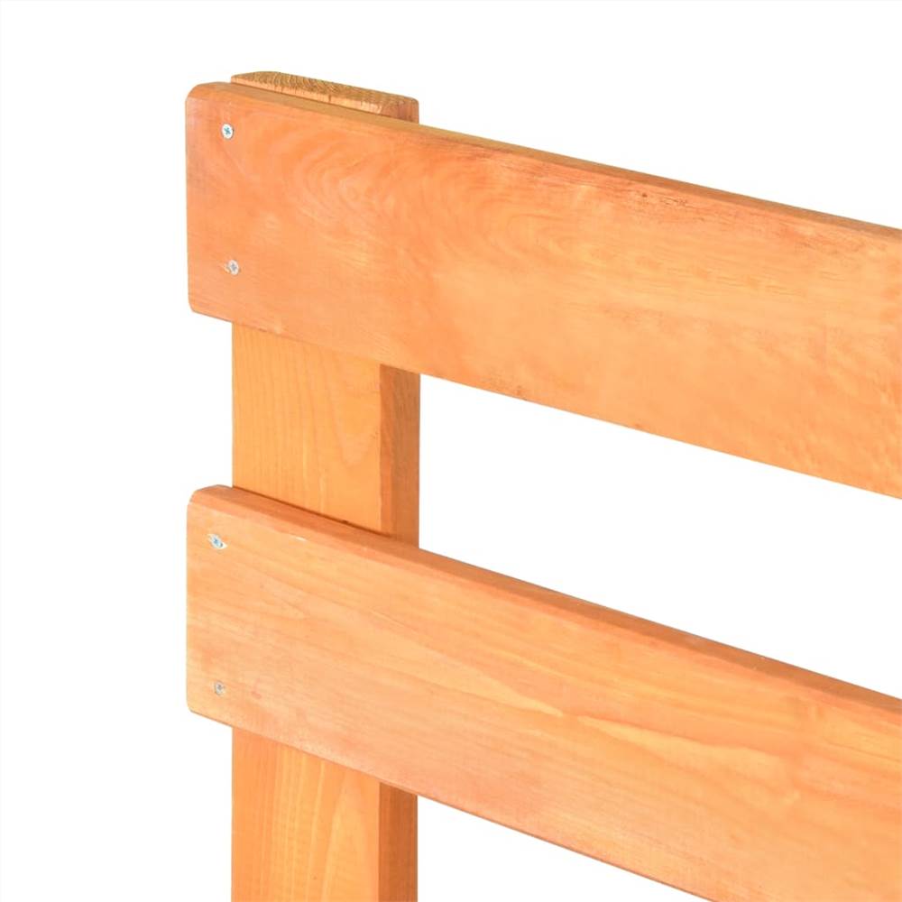 Pallet Bed Frame Brown Solid Pine Wood 90x200 cm