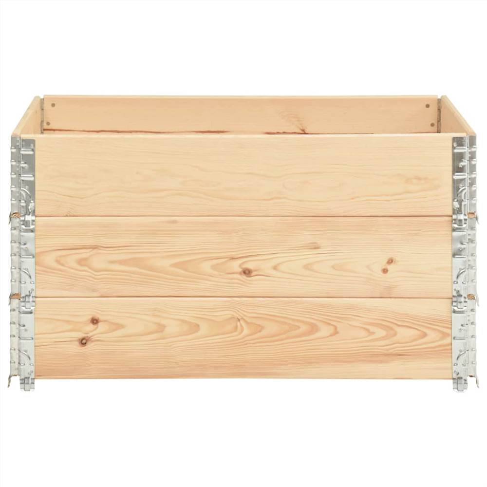 Pallet Collars 3 pcs 50x100 cm Solid Pine Wood