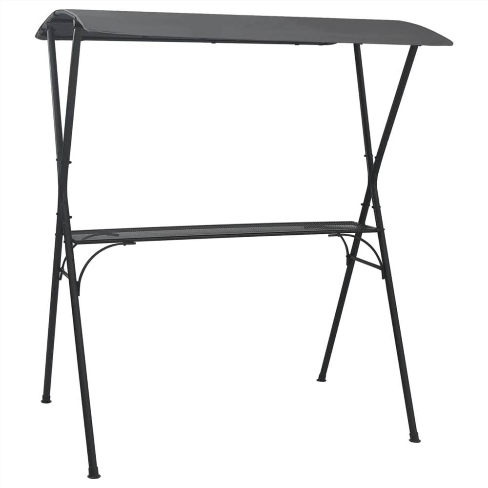 Party Bar Table with Canopy 175x150x207 cm Anthracite Steel