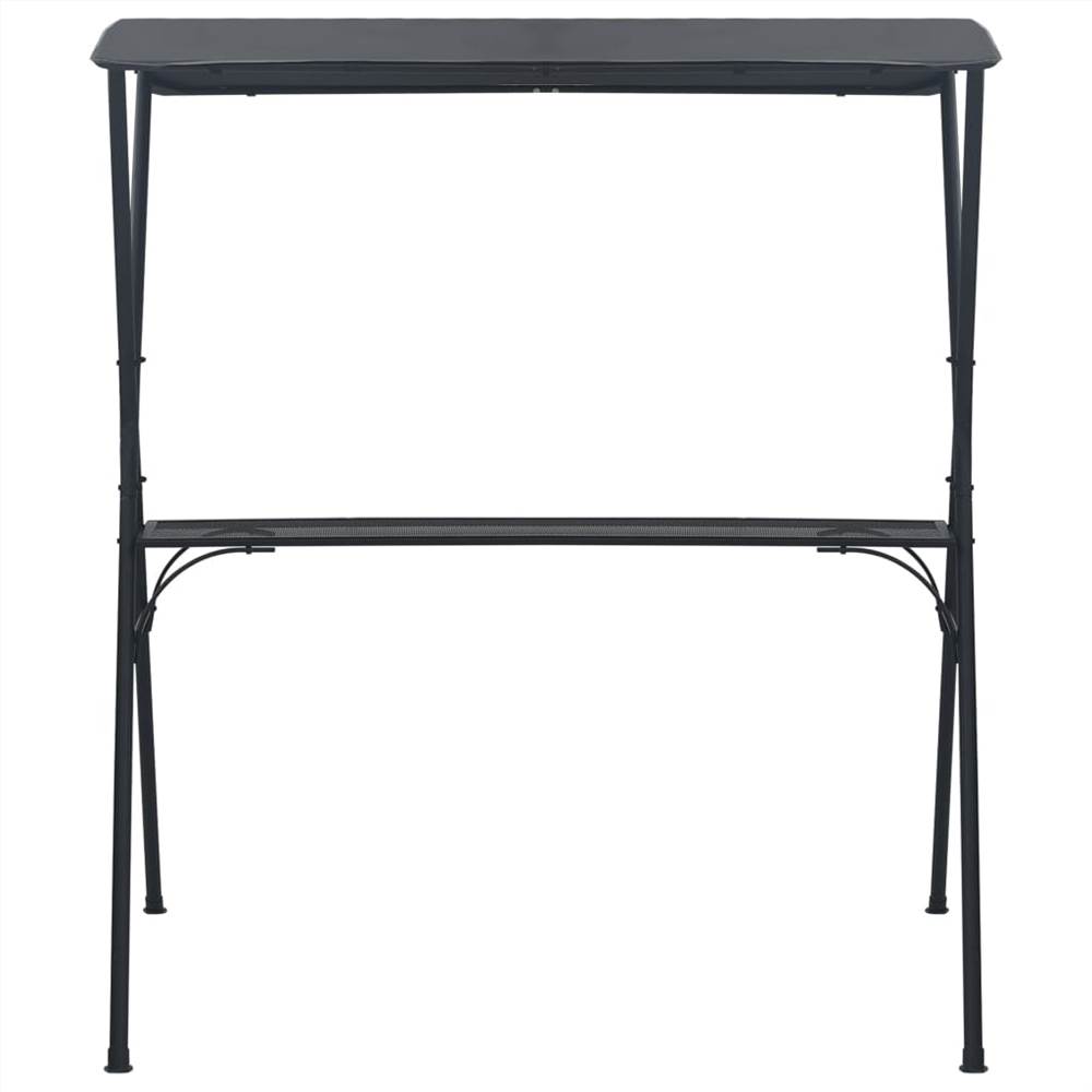 Party Bar Table with Canopy 175x150x207 cm Anthracite Steel