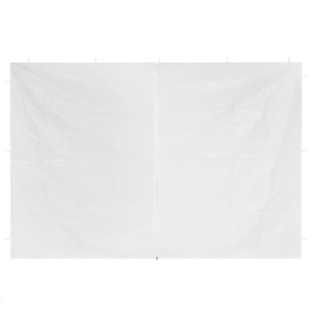 Party Tent Doors 2 pcs with Zipper White