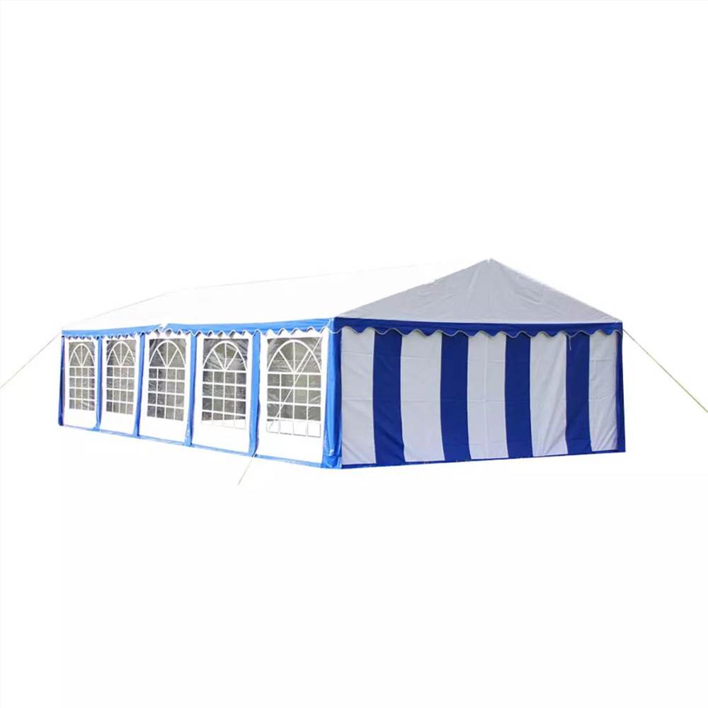 Party Tent Top and Side Panels 10 x 5 m Blue & White