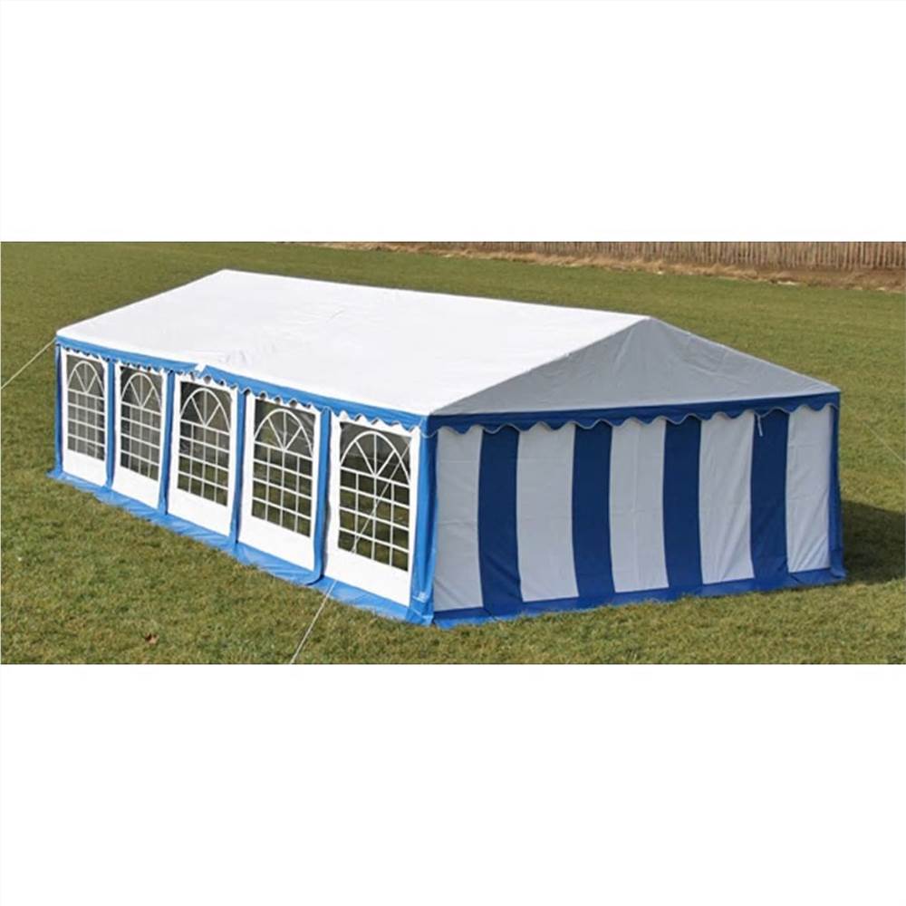 Party Tent Top and Side Panels 10 x 5 m Blue & White