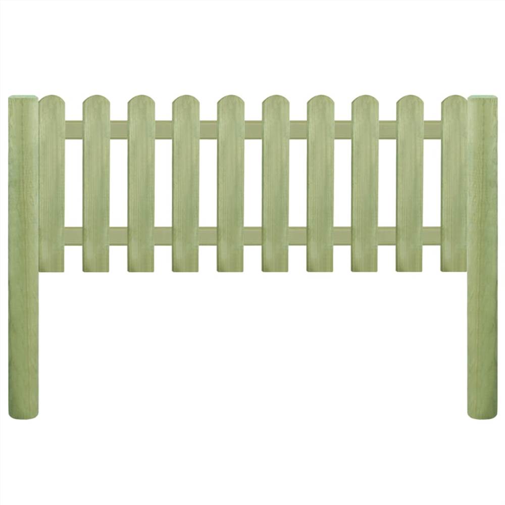 Picket Fence Impregnated Pinewood 5.1 m 110 cm 6/9cm