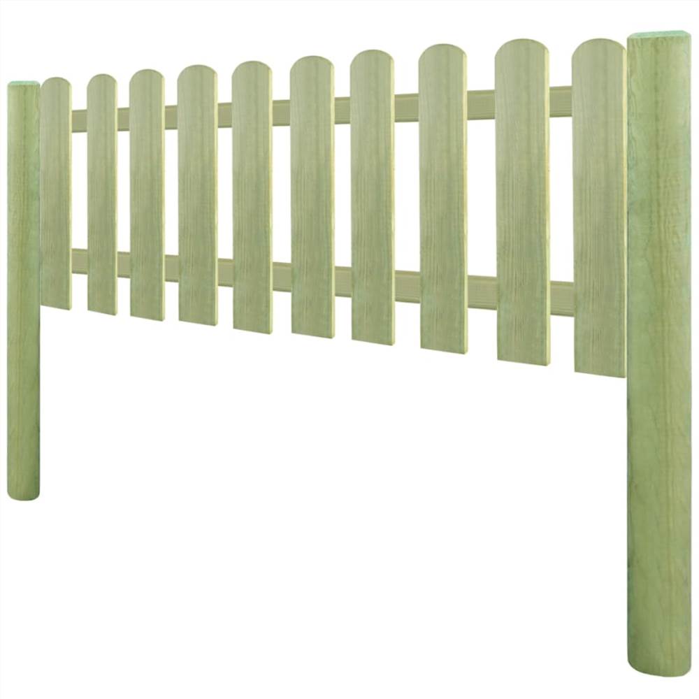 Picket Fence Impregnated Pinewood 5.1 m 110 cm 6/9cm