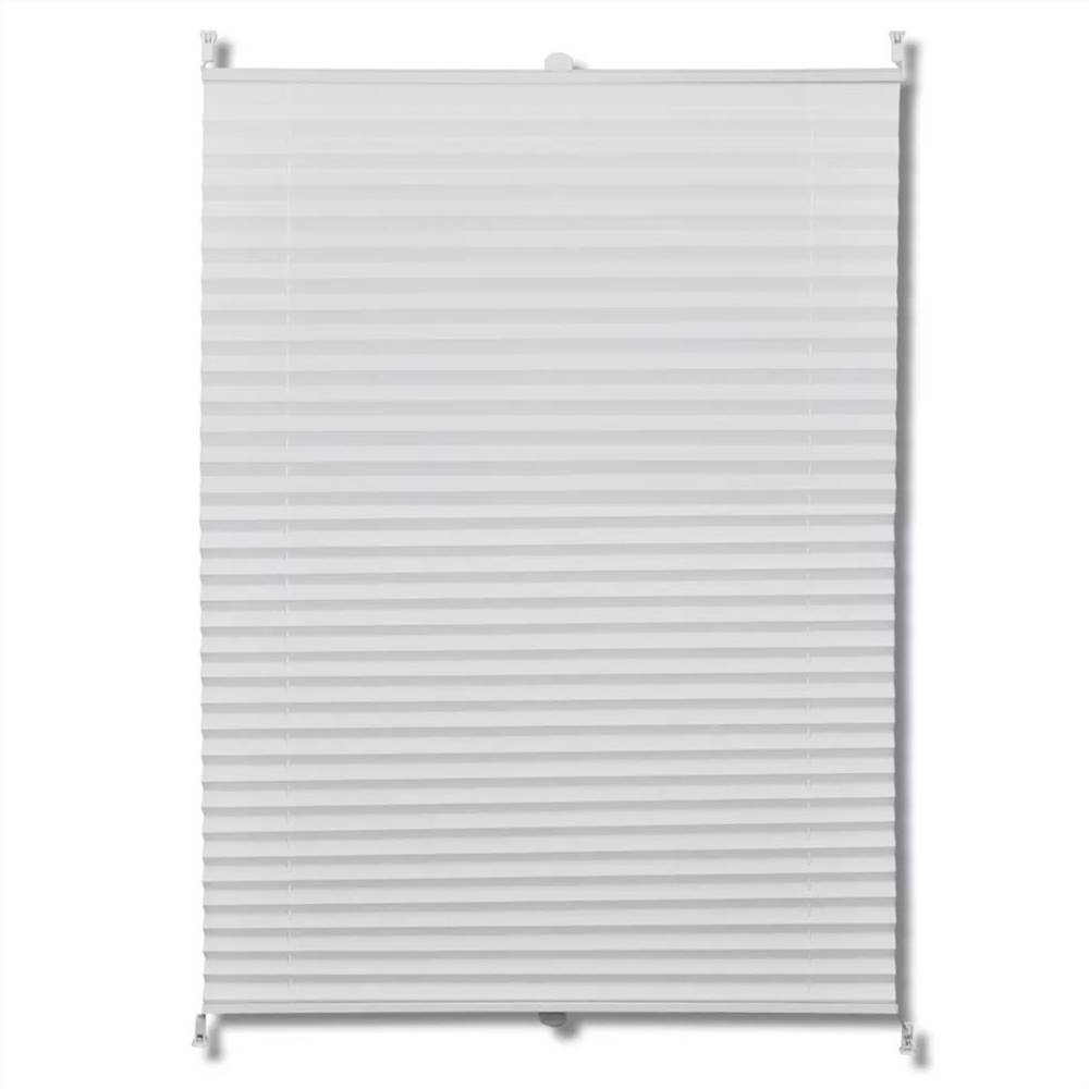 Plisse Blind 40x200cm White Pleated Blind