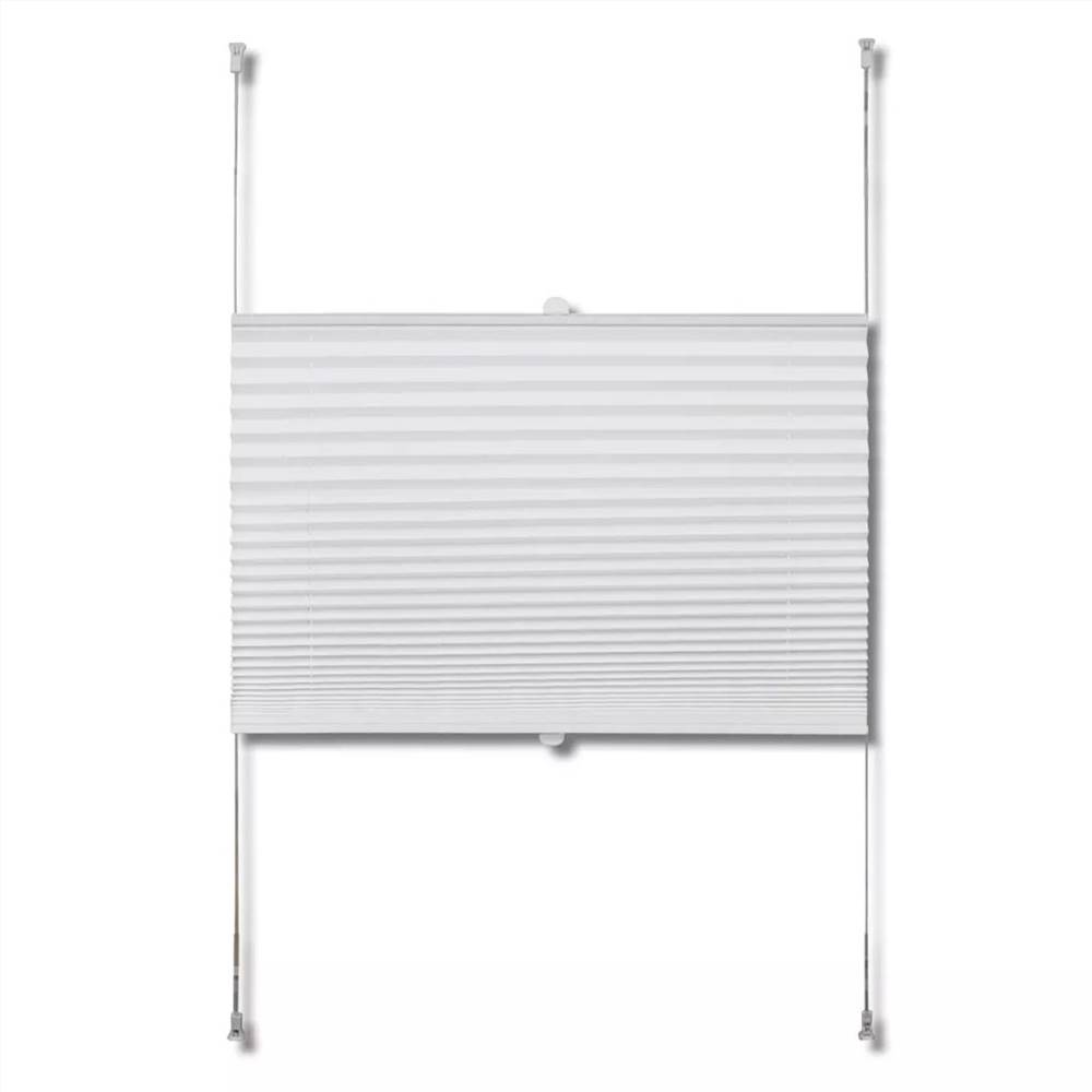 Plisse Blind 40x200cm White Pleated Blind