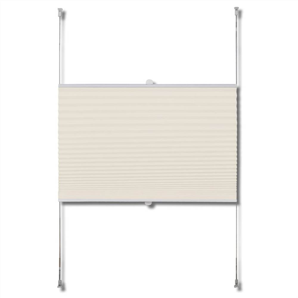 Plisse Blind 70x125cm Creme