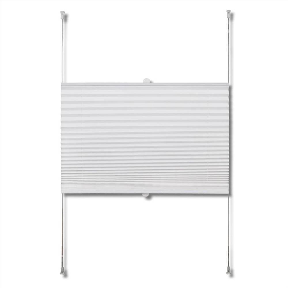 Plisse Blind 90x200cm White Pleated Blind