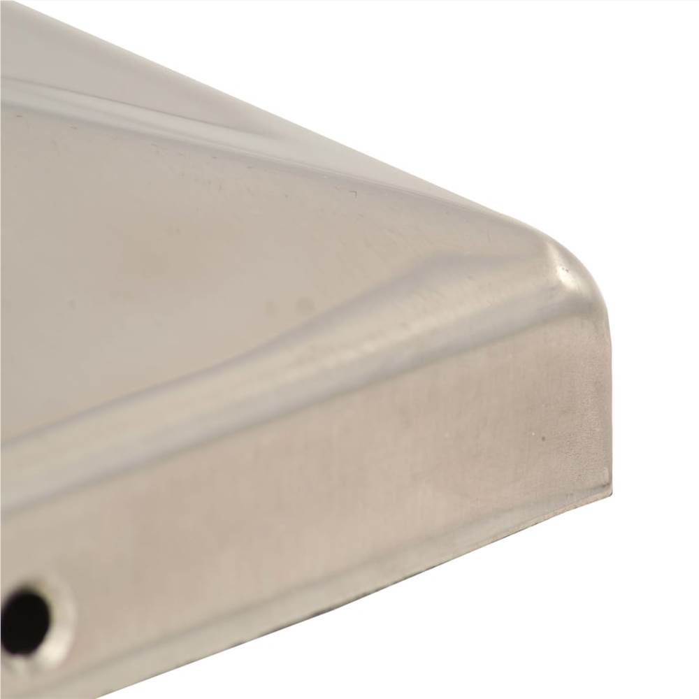 Pyramid Fence Post Caps 6 pcs Stainless Steel 91x91 mm