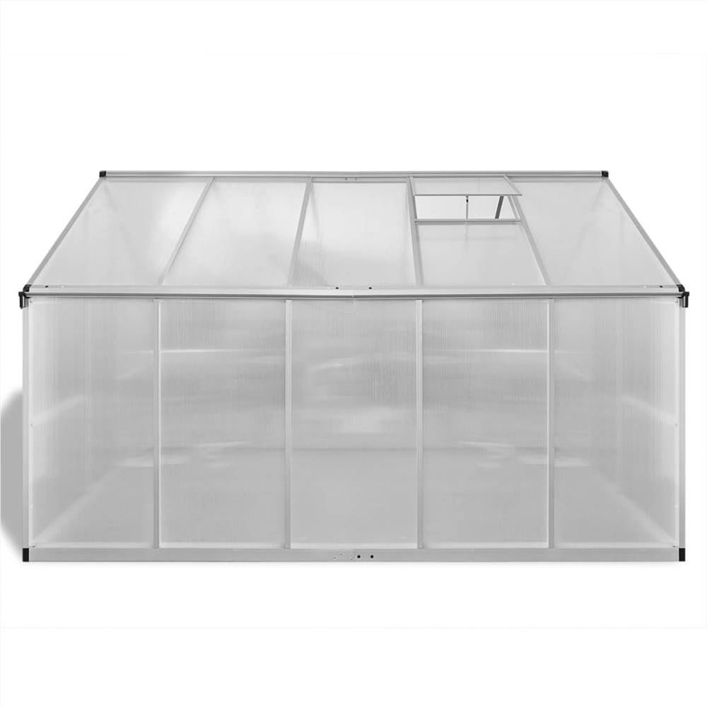 Reinforced Aluminium Greenhouse with Base Frame 7.55 m²