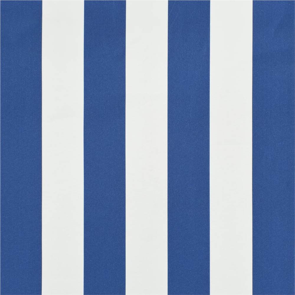 Retractable Awning 350x150 cm Blue and White