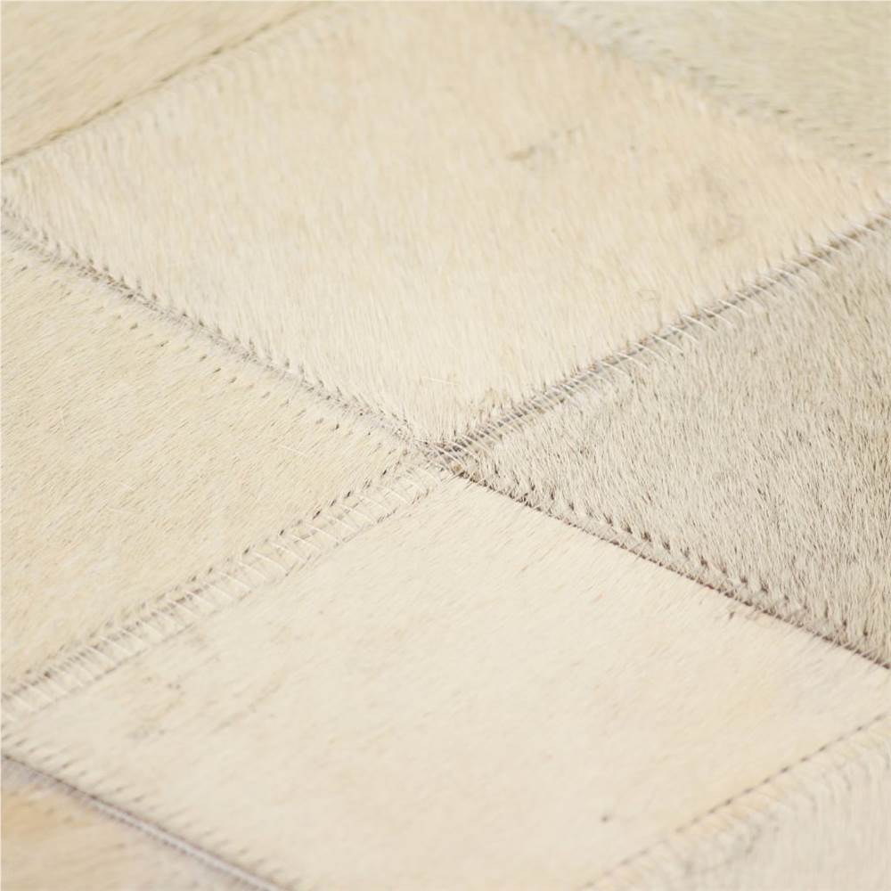 Rug Genuine Leather Patchwork 160x230 cm Diamond Grey