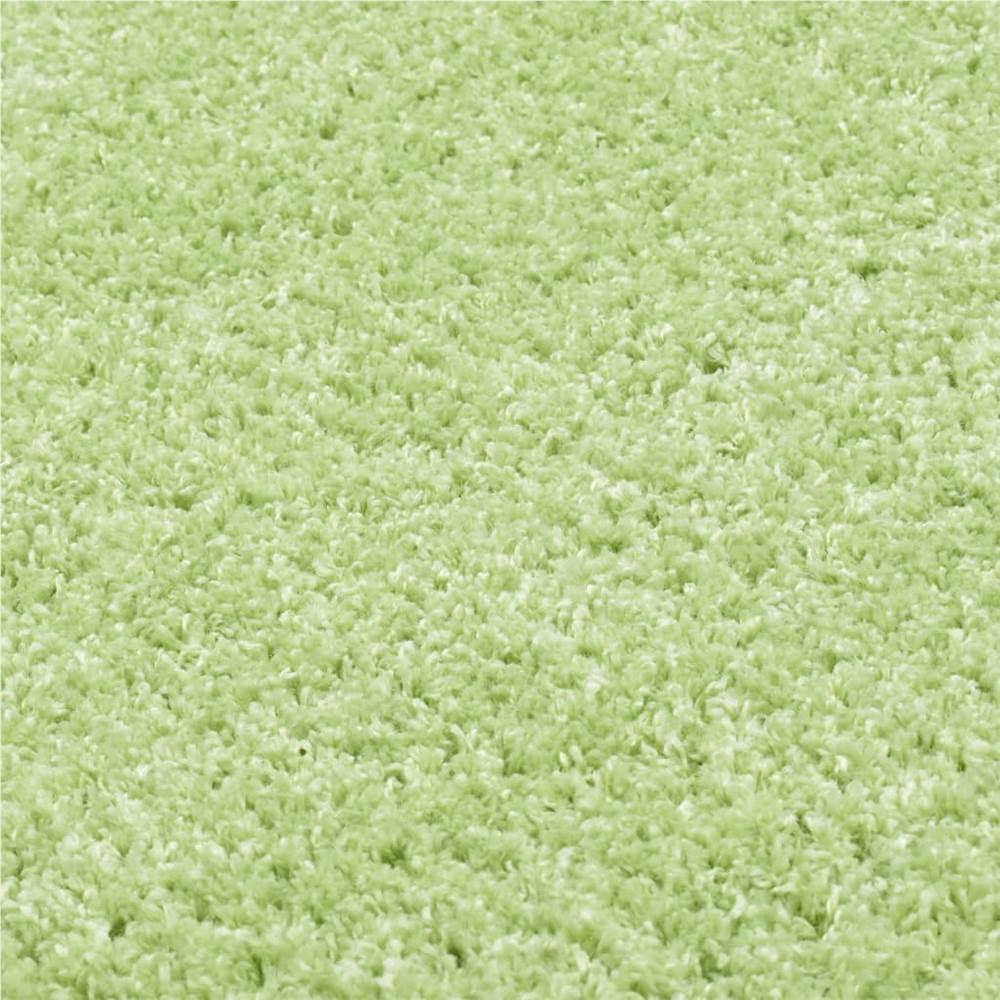 Shaggy Area Rug 160 cm Green