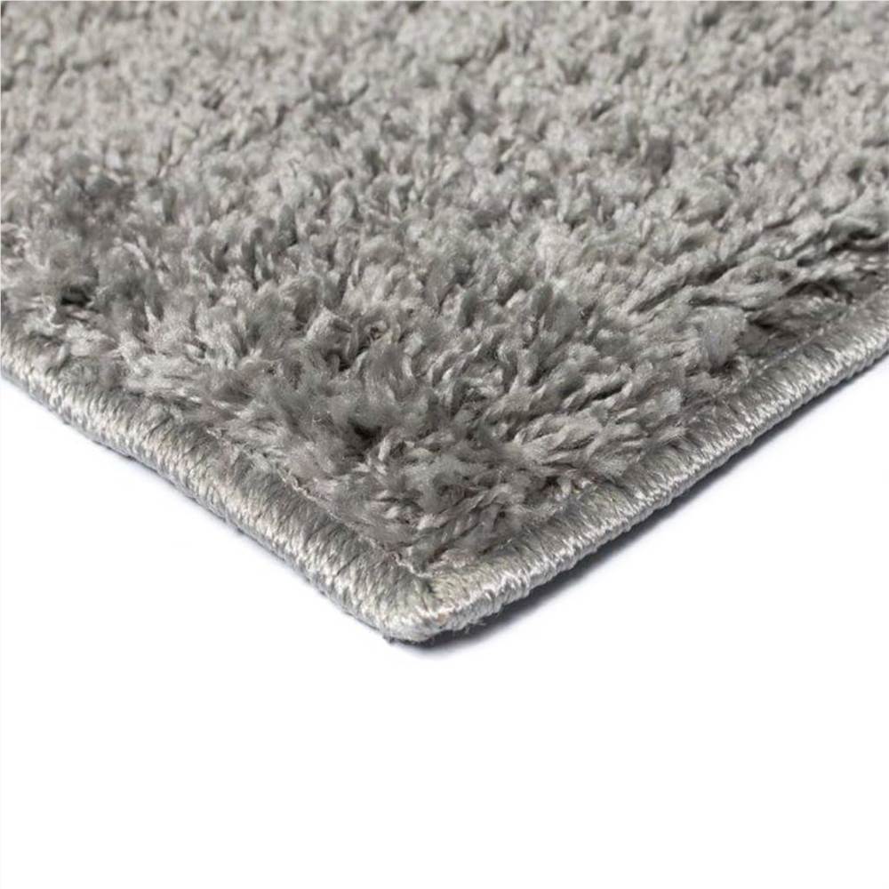 Shaggy Area Rug 80x150 cm Grey