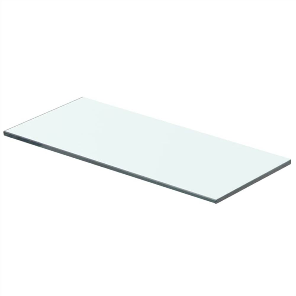 Shelves 2 pcs Panel Glass Clear 40x12 cm
