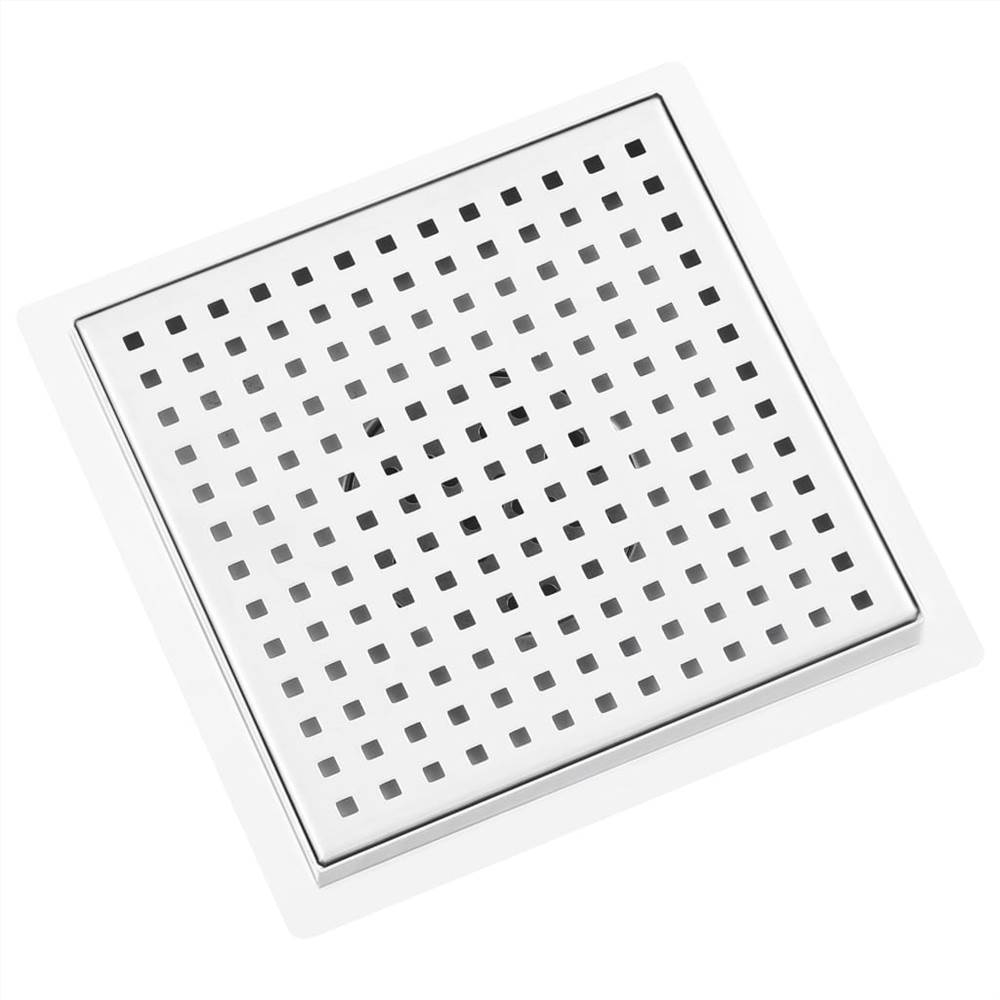 Shower Drain 20x20 cm Stainless Steel