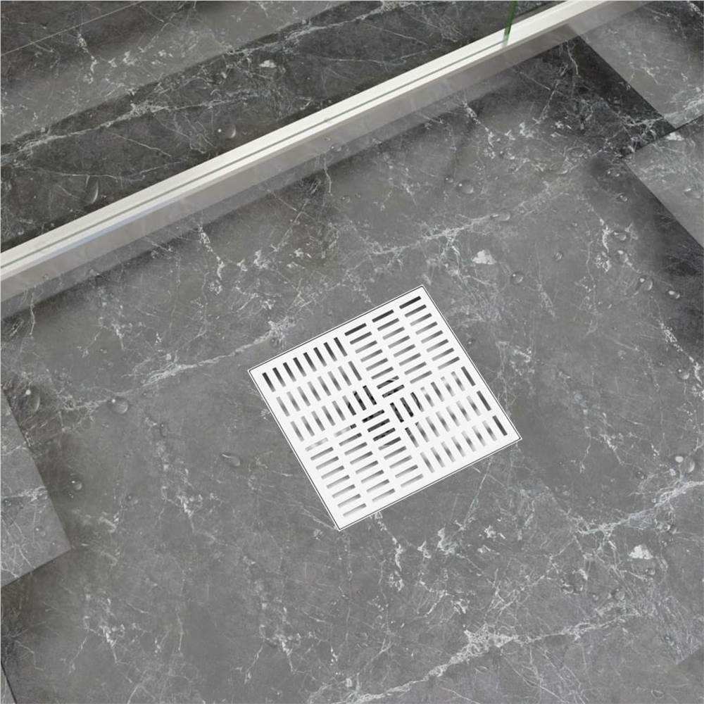 Shower Drain Checker 25x25 cm Stainless Steel