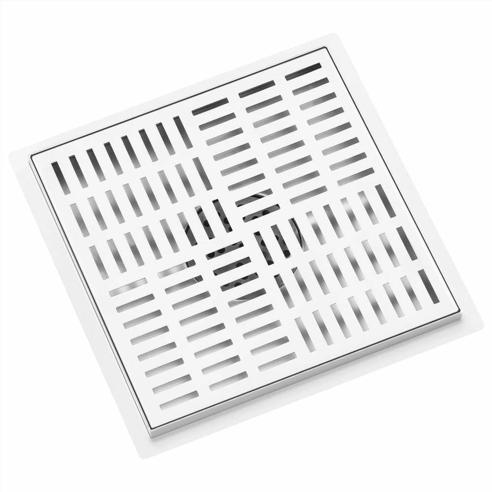 Shower Drain Checker 25x25 cm Stainless Steel