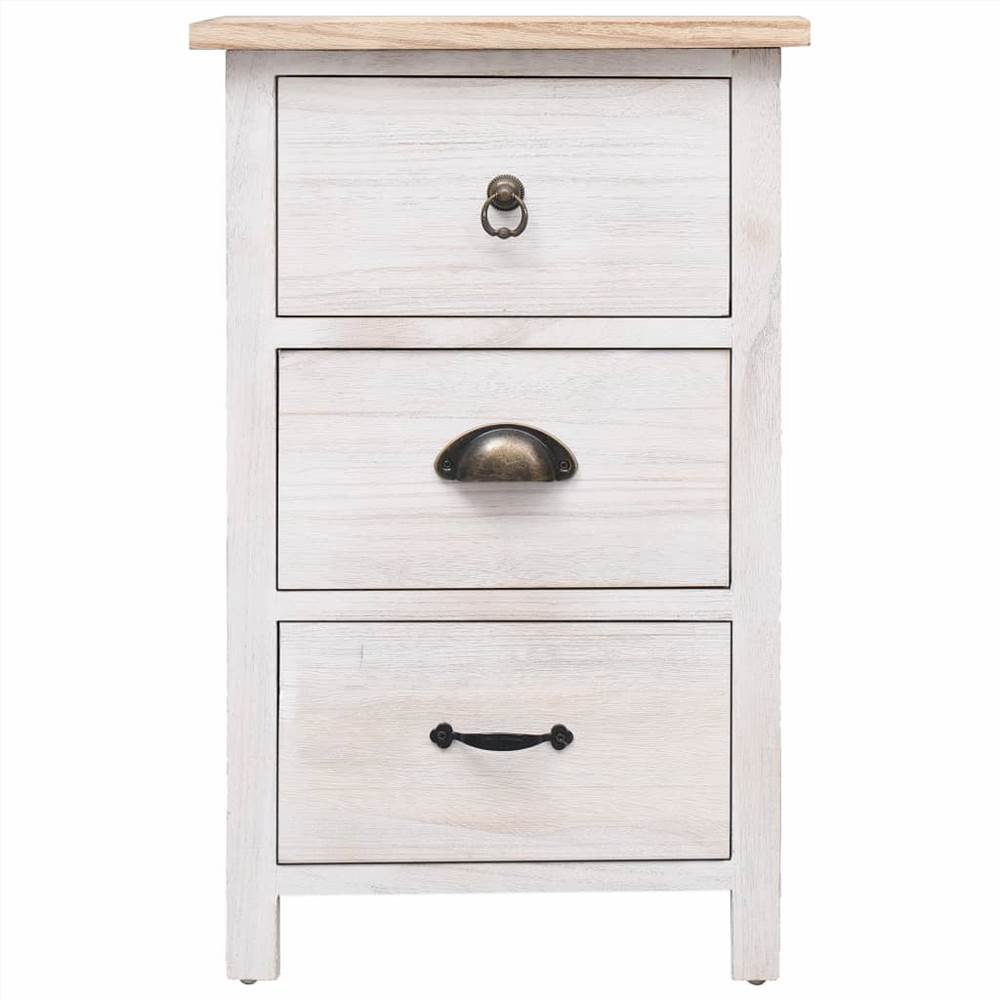 Side Cabinet 35x25x57 cm Paulownia Wood