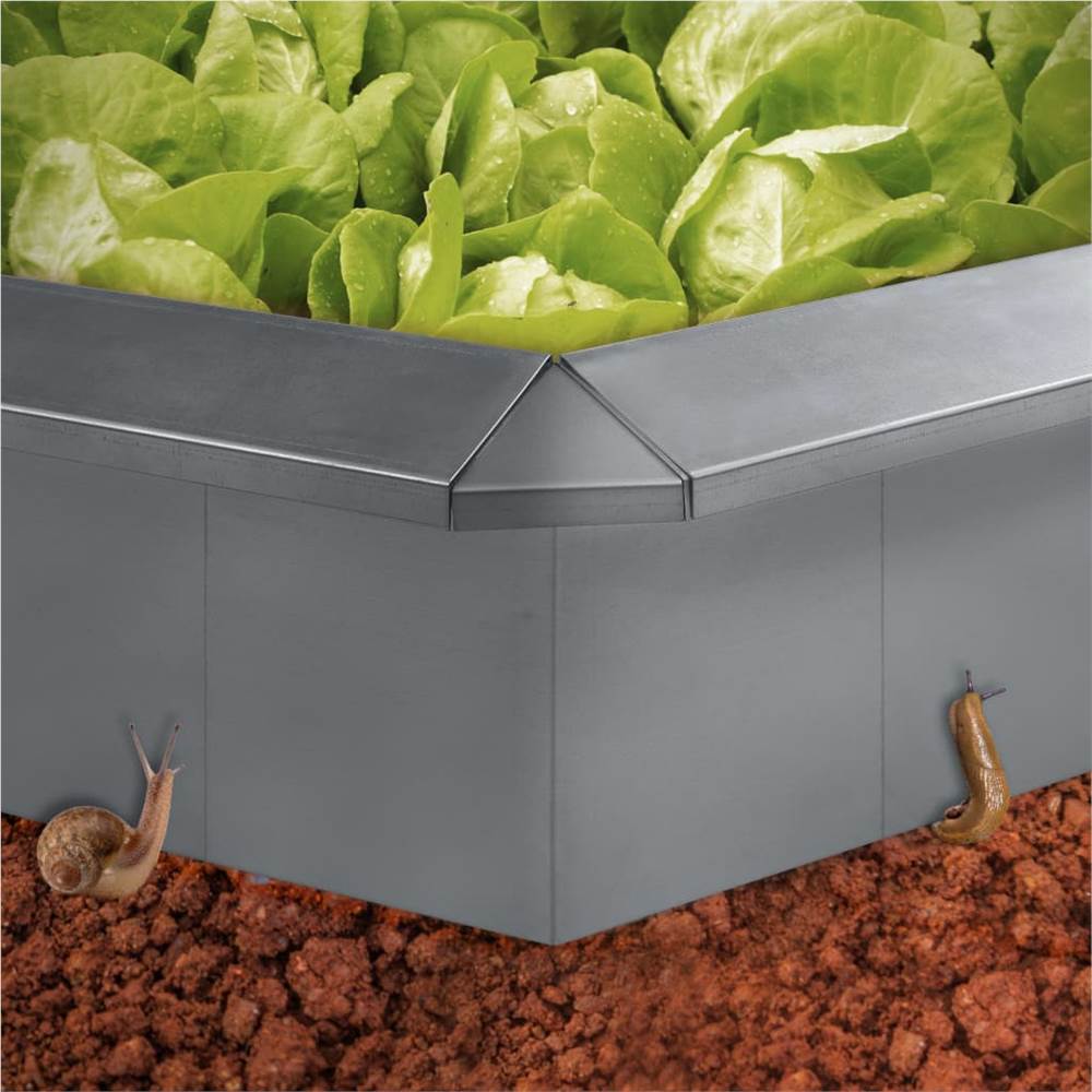 Snail Fence Galvanised Steel 392x25 cm