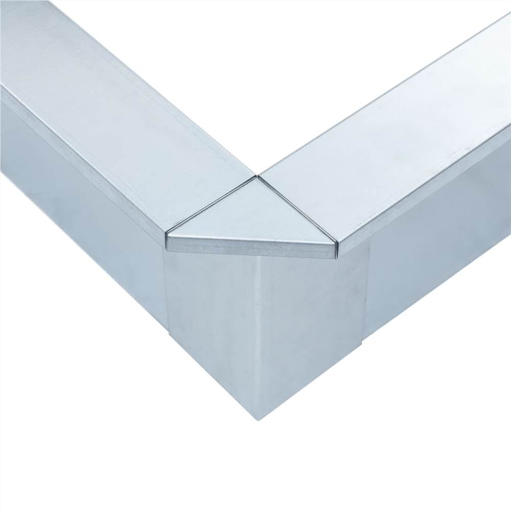Snail Fence Galvanised Steel 50x50x25 cm
